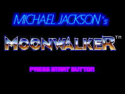 Michael Jackson's Moonwalker (USA, Europe) Title Screen